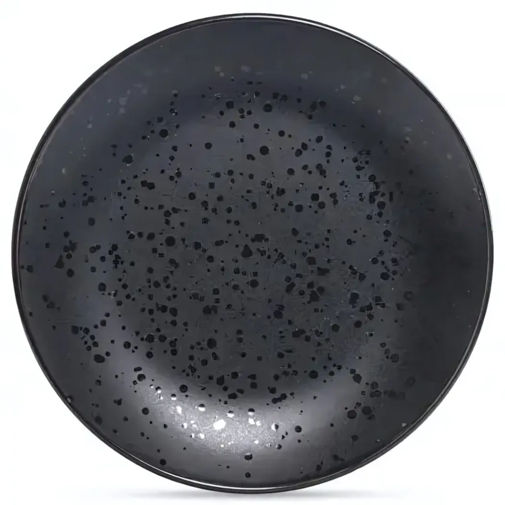 Тарелка обеденная DROPS черный 24.8см DMD161