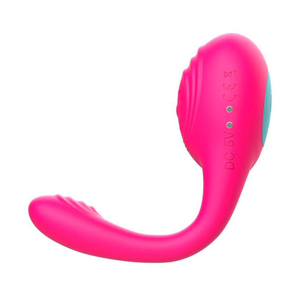 Розовое виброкольцо с пультом ДУ I-Moon Candy MY-1001