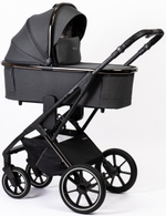 Детская коляска Peppy Tecla 3 в 1 с автокреслом Verona Beige Shadow Antrazit Chrome Edition Графитовый