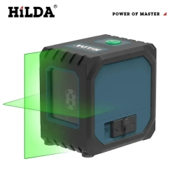 лазерный уровень,HILDA,2 линии, С литиевой батареей, Зеленыйлуч