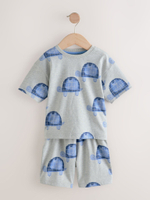 Пижама для мальчика Next AJ4-841, 3 шт., Синий, Бежевый