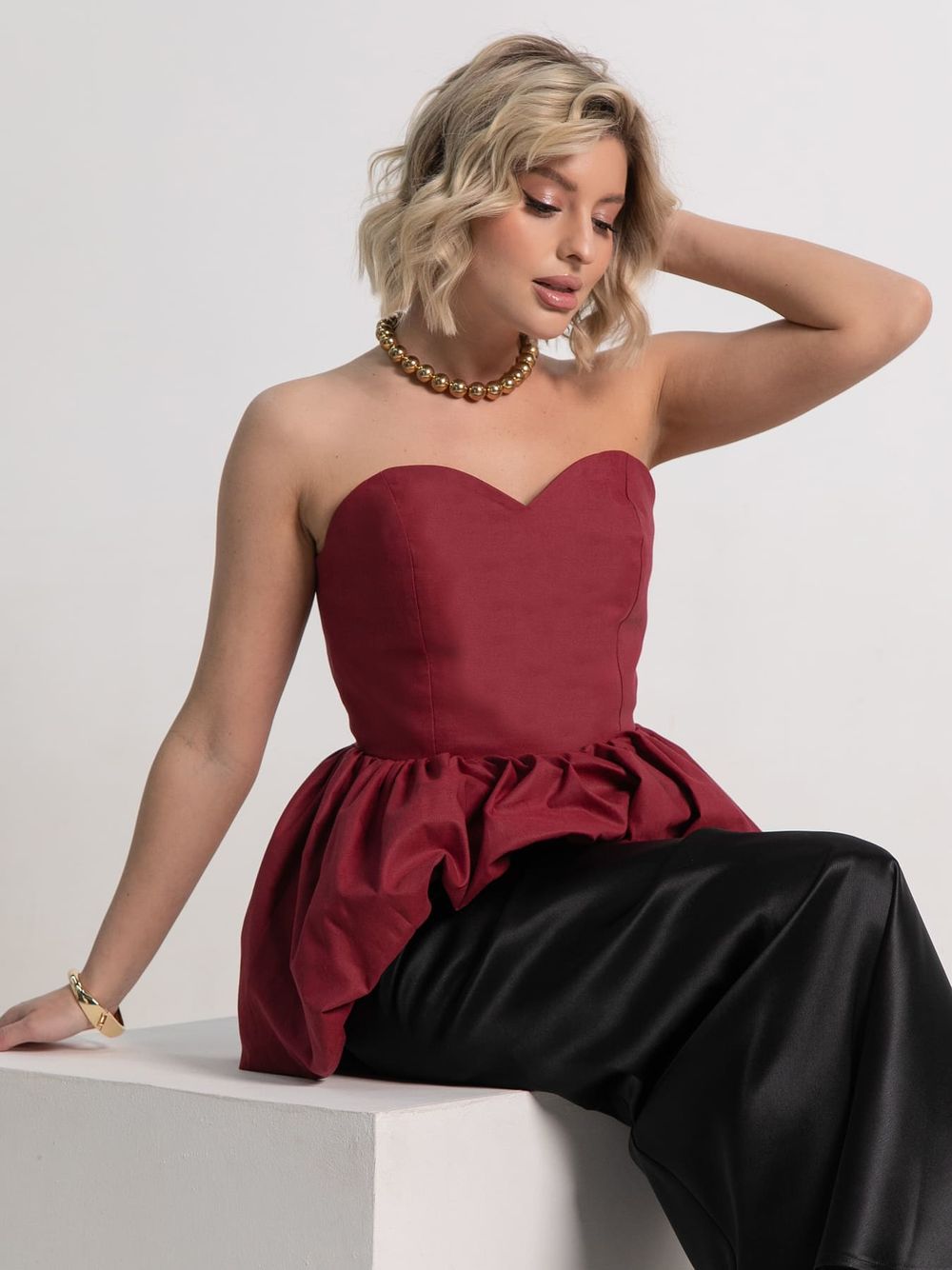 Корсет Эпатаж (вишневый) Б15216-53М LT Collection