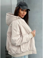 Куртка осенняя оверсайз с капюшоном