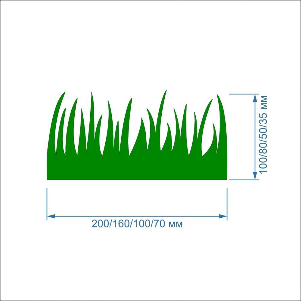 `Заготовка &#39;&#39;Трава&#39;&#39; , фетр 1 мм