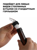 Гейзер-дозатор для бутылок 50 мл CGPro прозрачный