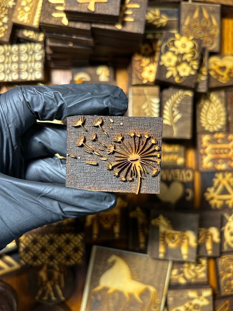 Деревянный штамп 045 (5x3,5 см)