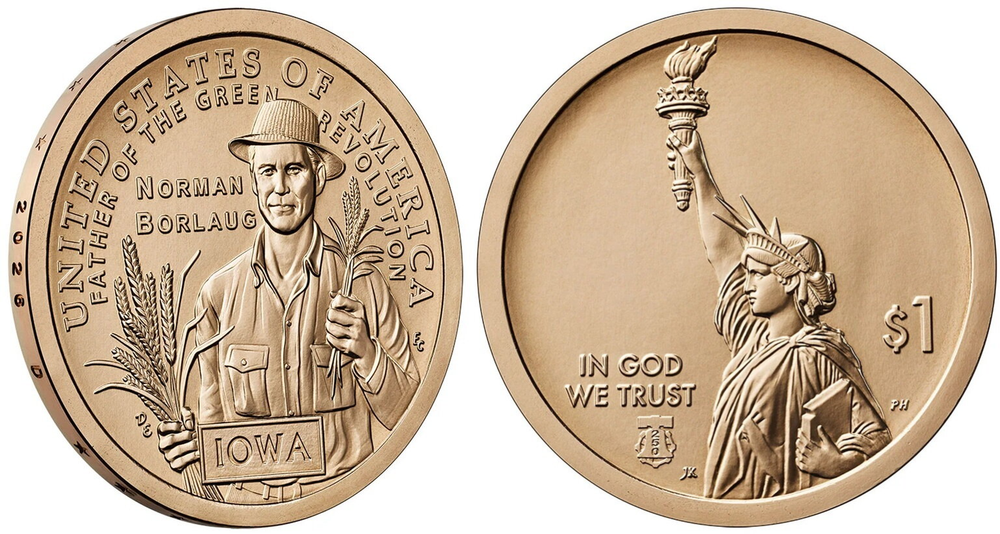 США 1 доллар 2026 Инновация 30 Айова - Норман Эрнст