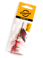 Блесна вращающаяся Lucky John SPIN X LONG 05 12,0г CR (5шт. в упк.)