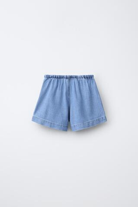ZARA ДЖИНСОВЫЕ ШОРТЫ, СИНИЙ