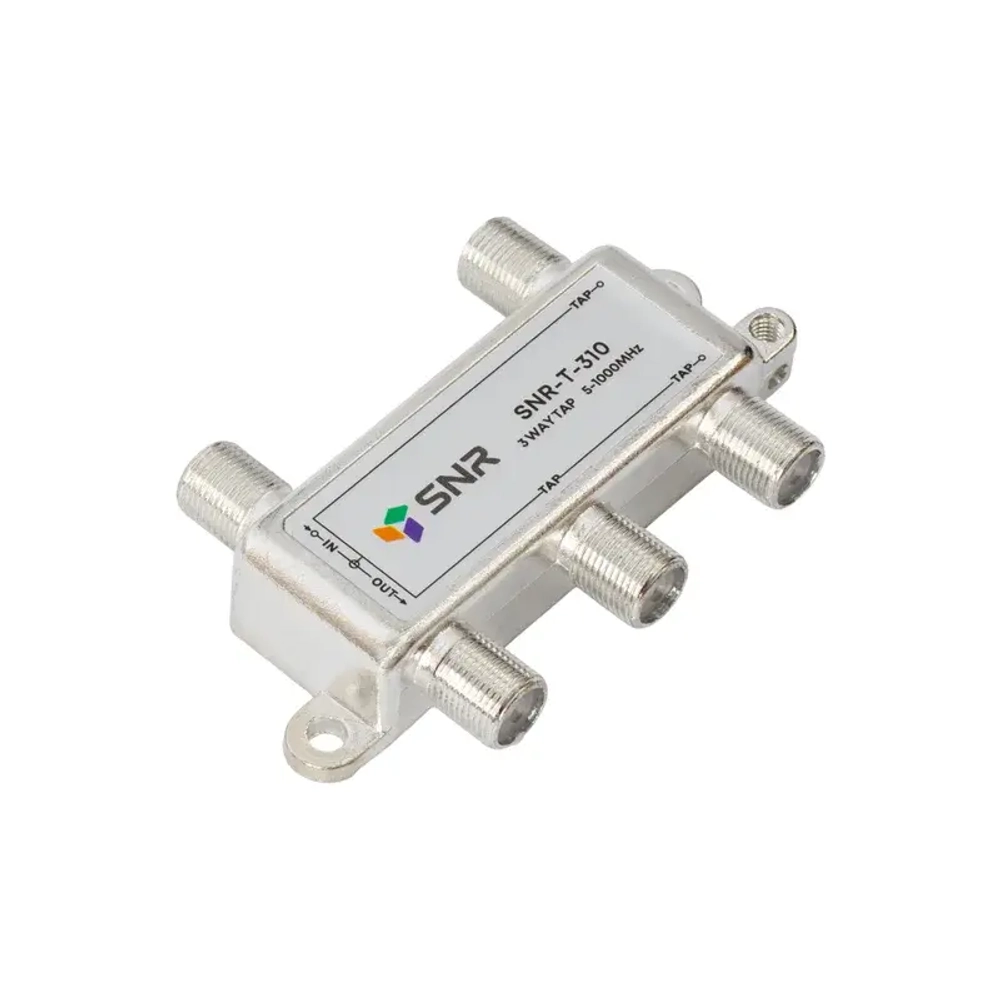 Ответвитель абонентский SNR-T-310 на 3 отвода, вносимое затухание IN-TAP 10dB.