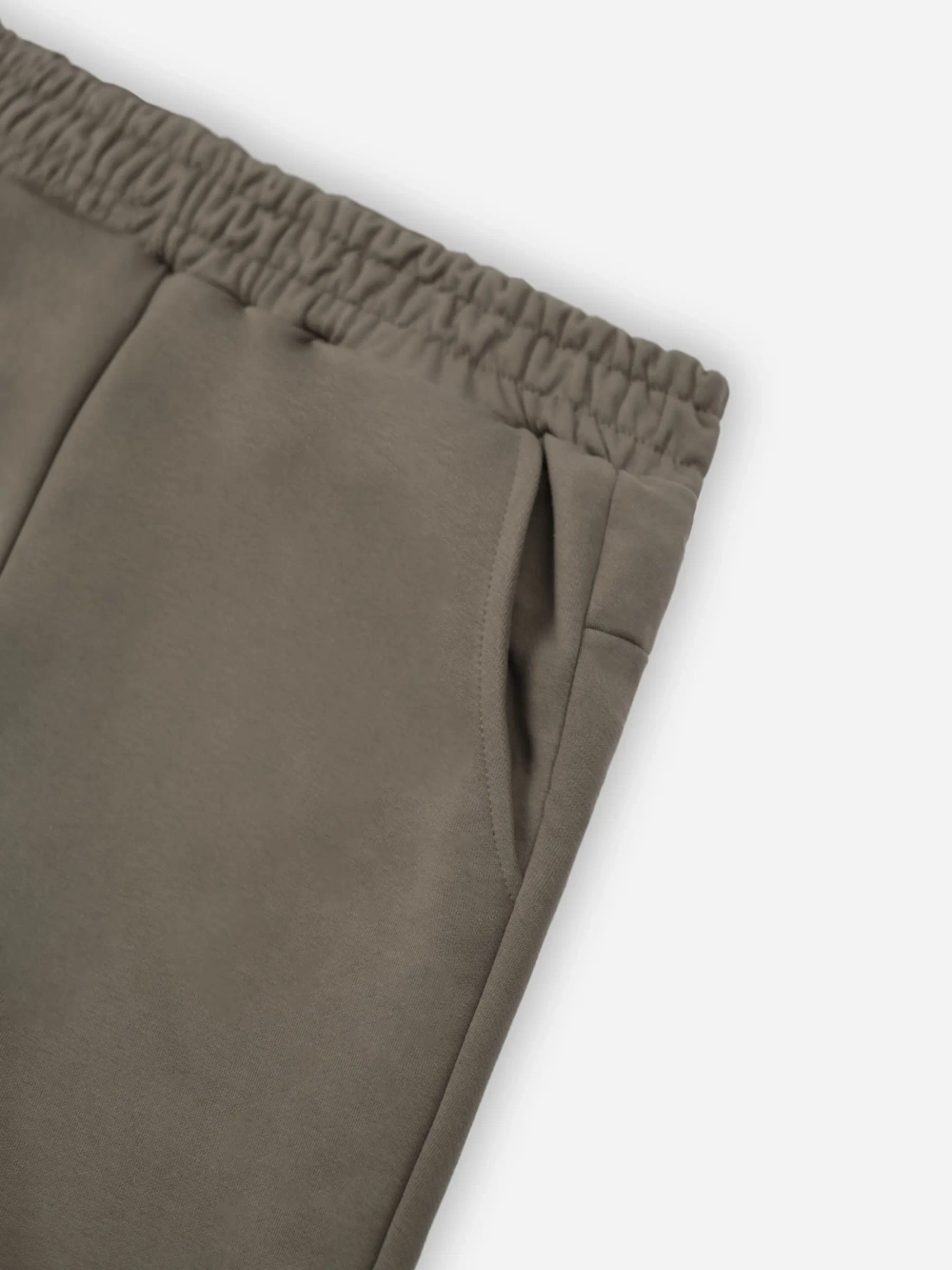 Шорты мужские без начеса (серо-оливковый)