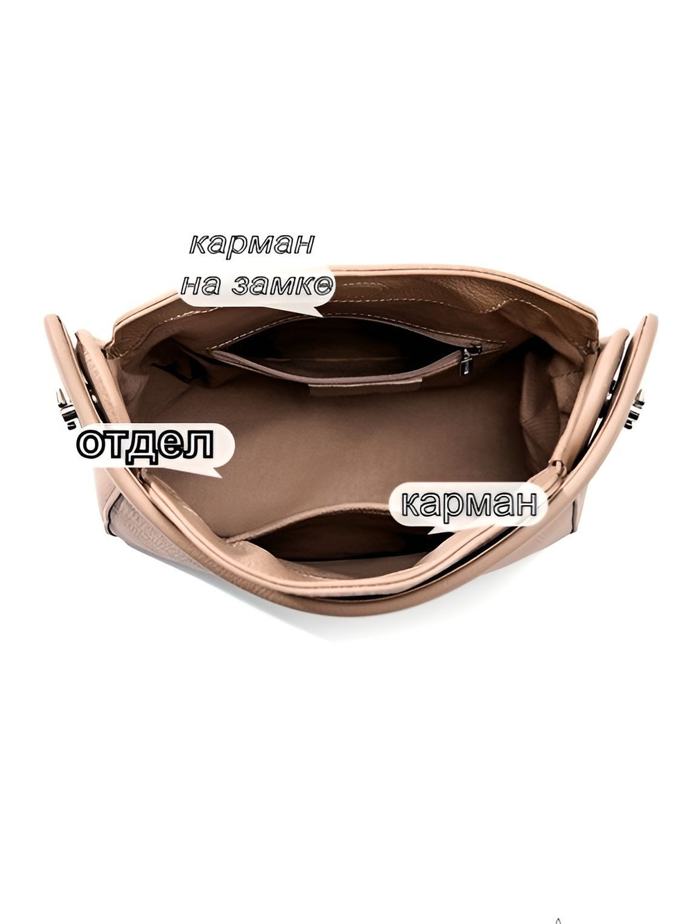 женская сумка на плечо из натуральной кожи