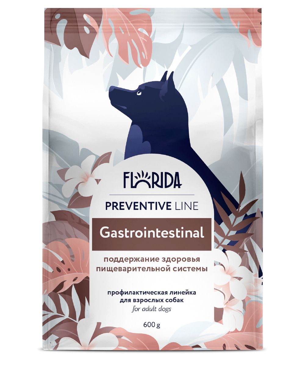 FLORIDA Gastrointestinal   корм для собак "Поддержание здоровья пищеварительной системы" 0,6 кг. х 1 шт.