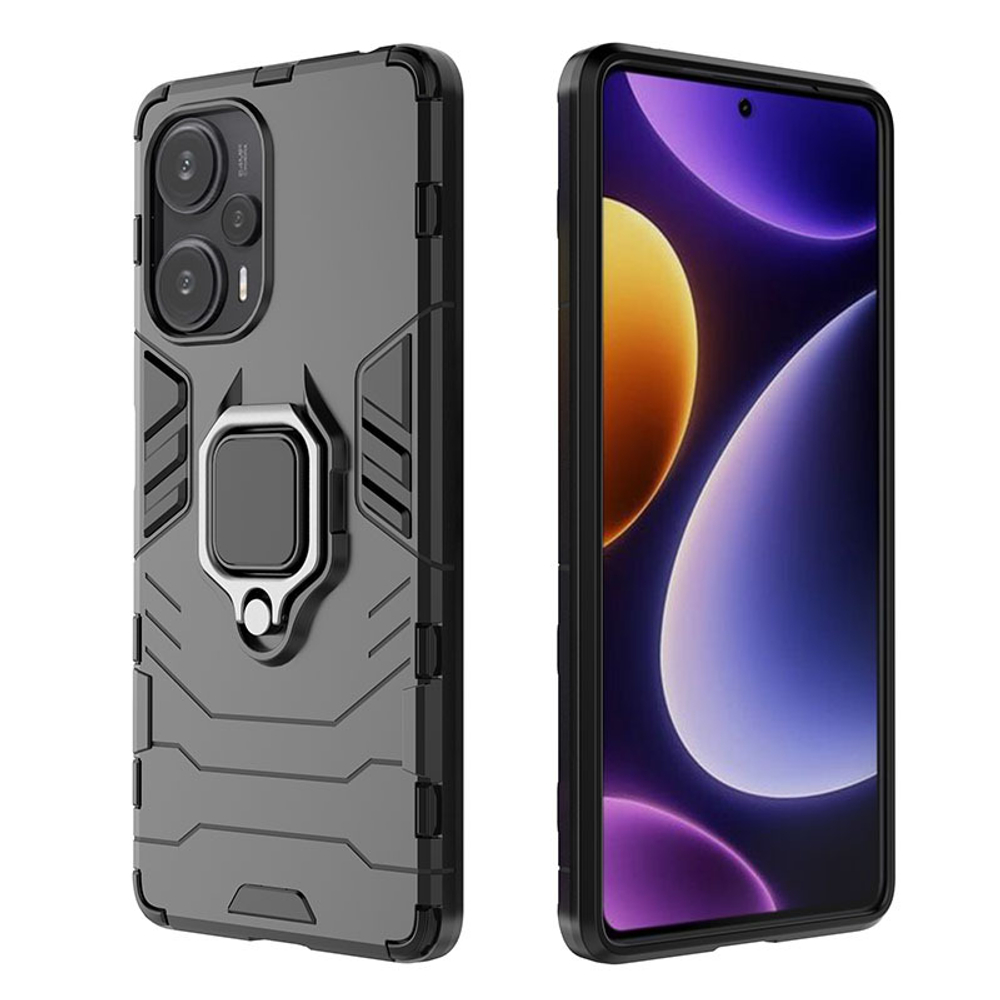 Противоударный чехол с кольцом Panther Case для Xiaomi Poco F5