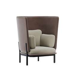 Stato Диван одноместный с высокой спинкой STA-01 Velutto 07/Velutto 36/Металл Черный 1070*900*1200