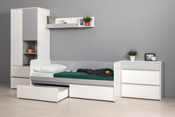 Торонто кровать 11.39 Белый/Серый