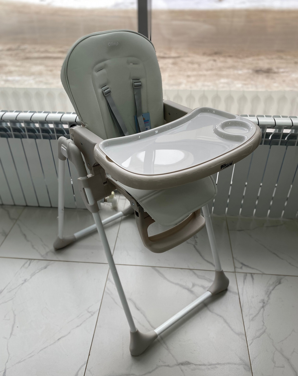 PITUSO Стул для кормления Olimp Milk White/Молочно-белый, ECO-кожа