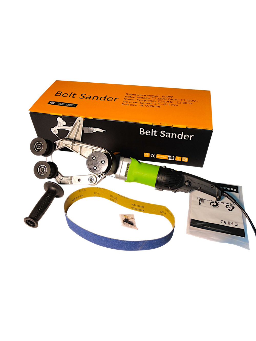 Трехроликовая ленточная шлифовальная машина MY3016-2 SINICA, лента 40х760 мм