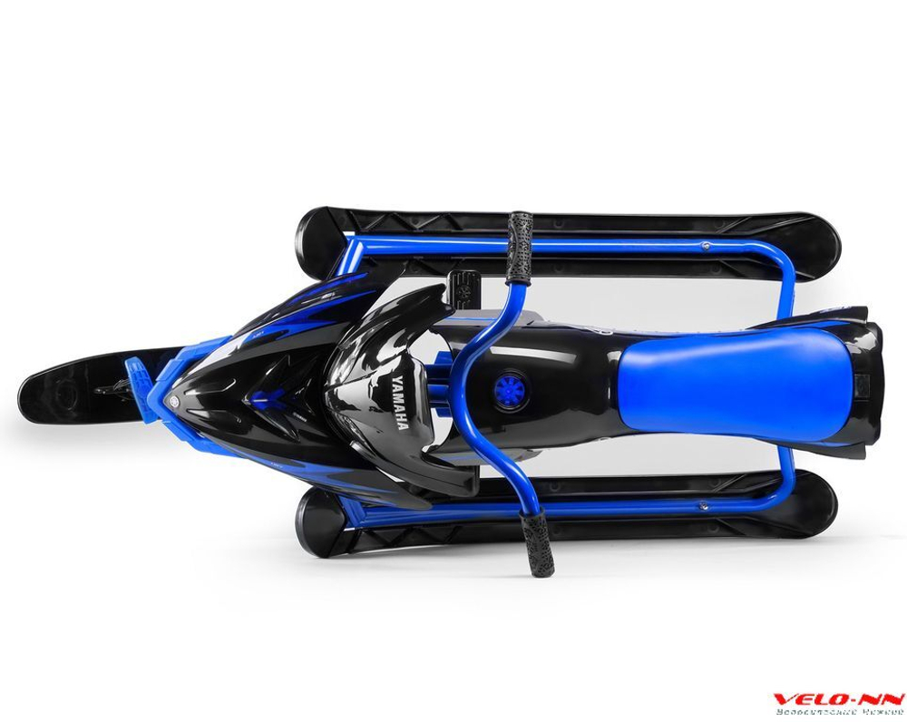 Детский снегокат Yamaha Apex Snow Bike (MG 2020 мягкое сиденье)) (черно-синий)