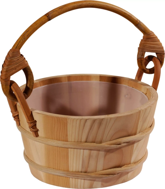 SAWO Ведро деревянное 4л. с пласт. вст., 341-D