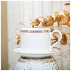 ЧАЙНЫЙ СЕРВИЗ LEFARD "CROWN" НА 6 ПЕР. 14 ПР. 1000/350/300 МЛ ЗОЛОТОЙ (КОР=4НАБ.)