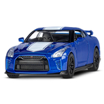 Модель 1:42 Nissan GT-R (R35), синий, откр. двери, инерция