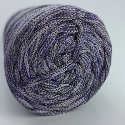 Полиэфирный шнур круглый 3 мм меланж Спелая ежевика