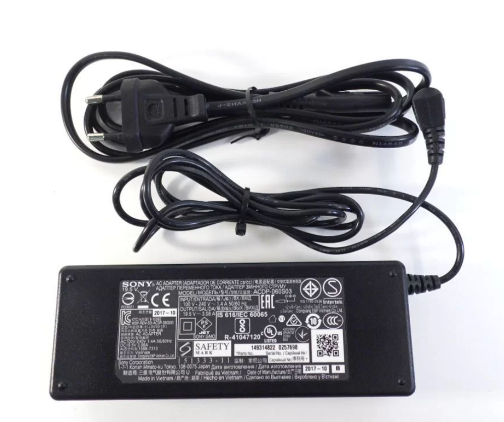 Блок питания для телевизора Sony ACDP-060 19.5V - 3.08A 60W, штекер 6.5x4.4 оригинальный