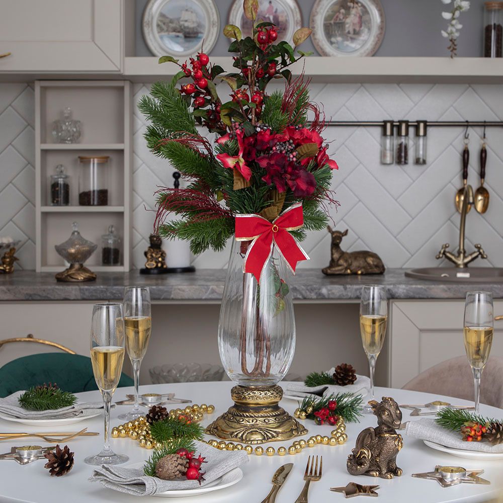 Ваза для цветов Флора Бронза