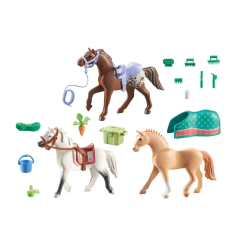 Playmobil - Лошади Водопада 3 лошади: Морган, Квотер Хорс и Англоар 71356 / артикул   71356  / GTIN 4008789713568