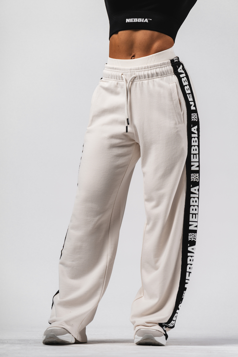 Брюки Straight Leg Sweatpants URBAN 490 Кремовые
