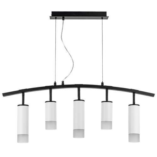 LR7353628631 Люстра RULLO 5х50W GU10 ЧЕРНЫЙ/БЕЛЫЙ (571735+214436-2+214486-3+202431-5)