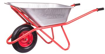 Тачка садовая строительная "ОПТИМАЛ" 1 колесная (110 л, 200 кг)