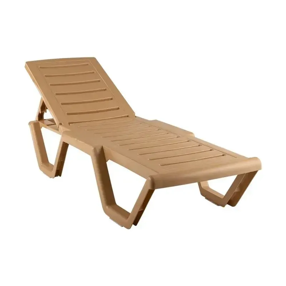 Шезлонг Атлант цветной бежевый 1840х330мм