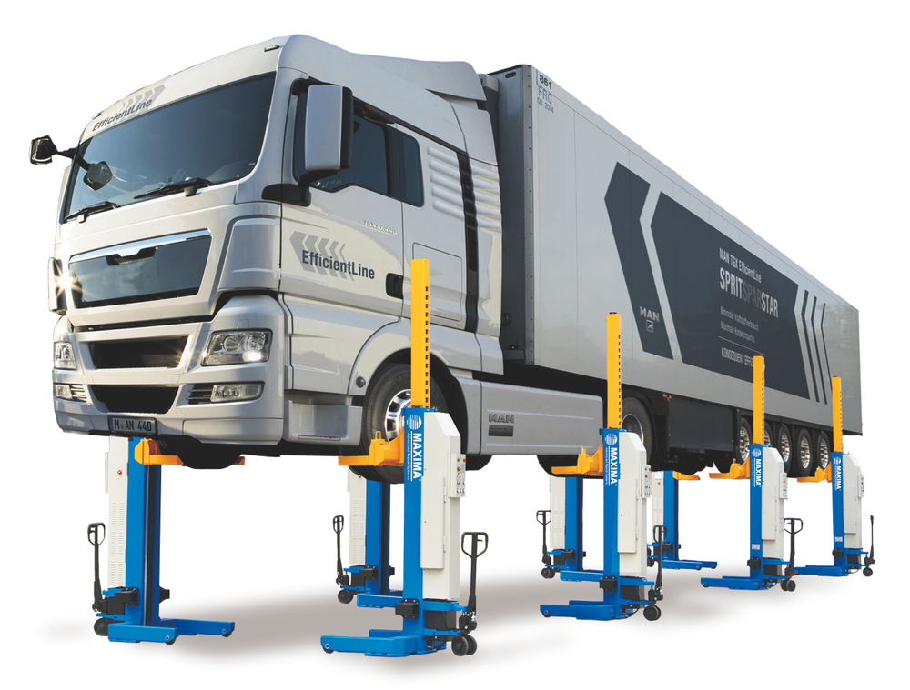 FC75W-4 Комплект беспроводных подкатных колонн для грузовых автомобилей, г/п 7.5 т.  (4шт)