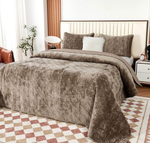 Розалин (капучино) Покрывало 240х260