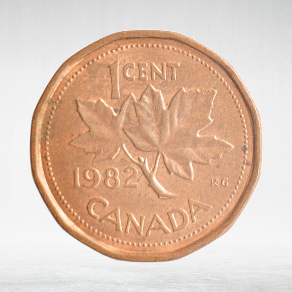 Canada, 1 Cent, 1982 – Elizabeth II (Second Portrait, 12-Sided Design), VF