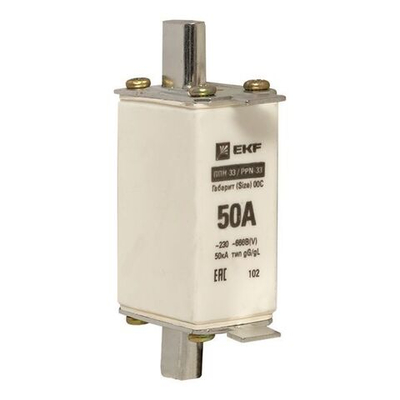 Плавкая вставка ППН-33 100/ 50А габарит 00С EKF