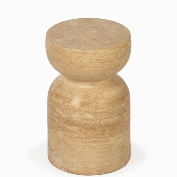 Кофейный стол Sand Ø28х45 см, бежевый индийский мрамор