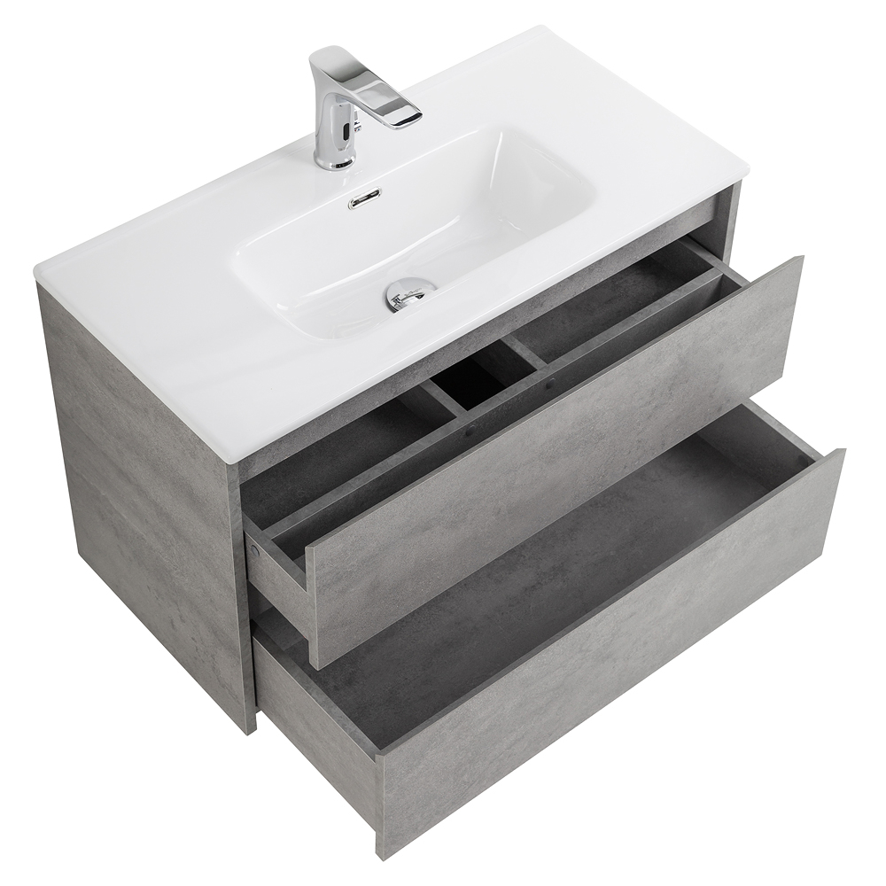 Тумба подвесная с раковиной BelBagno KRAFT 39-800/390-2C-SO-CG