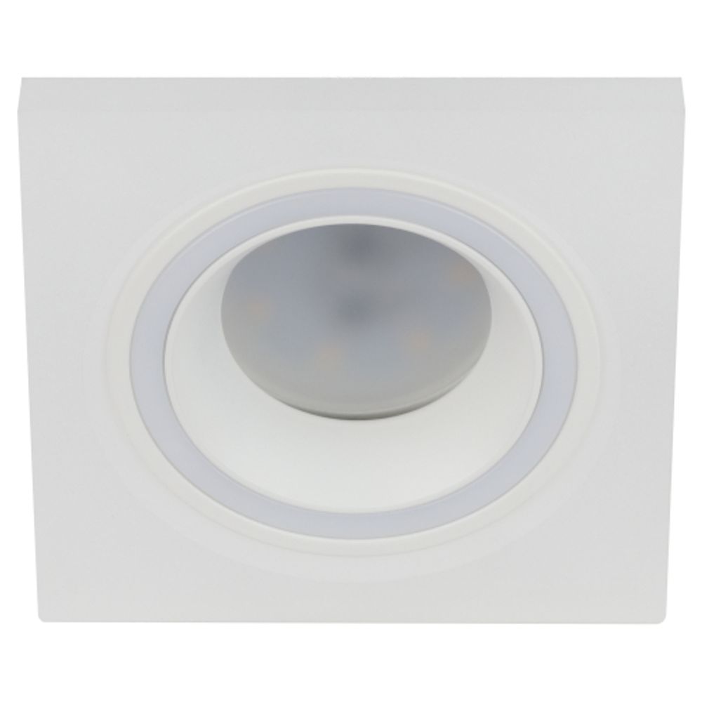 Светильник встраиваемый декоративный ЭРА DK91 WH под лампу MR16 GU5.3 белый