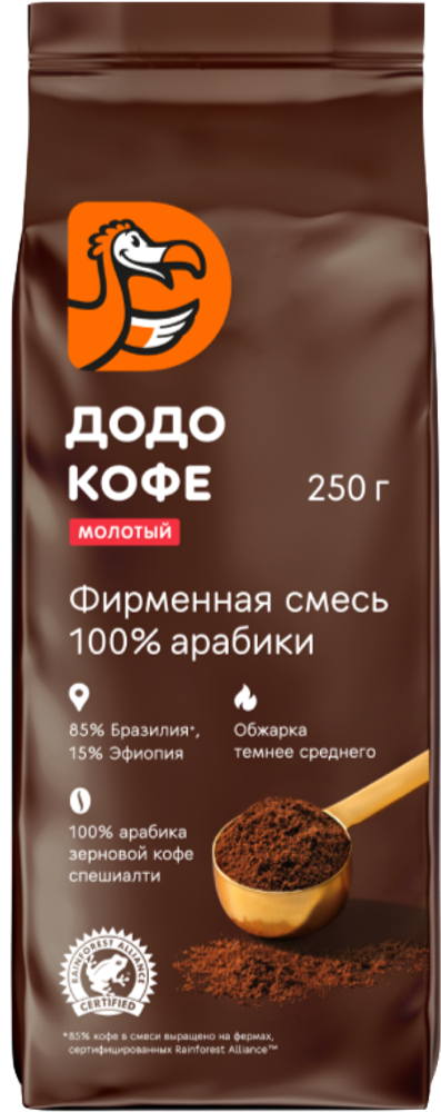 Кофе молотый Додо кофе 250 г