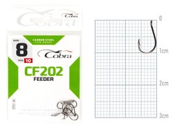 Крючки Cobra FEEDER MASTER сер. CF202 разм. 008 10шт.