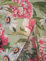 Покрывало гобеленовое Пионы евро (240х200)