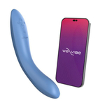 Голубой изогнутый вибромассажер 21,7см We-Vibe Rave 2 SNRA2SG5