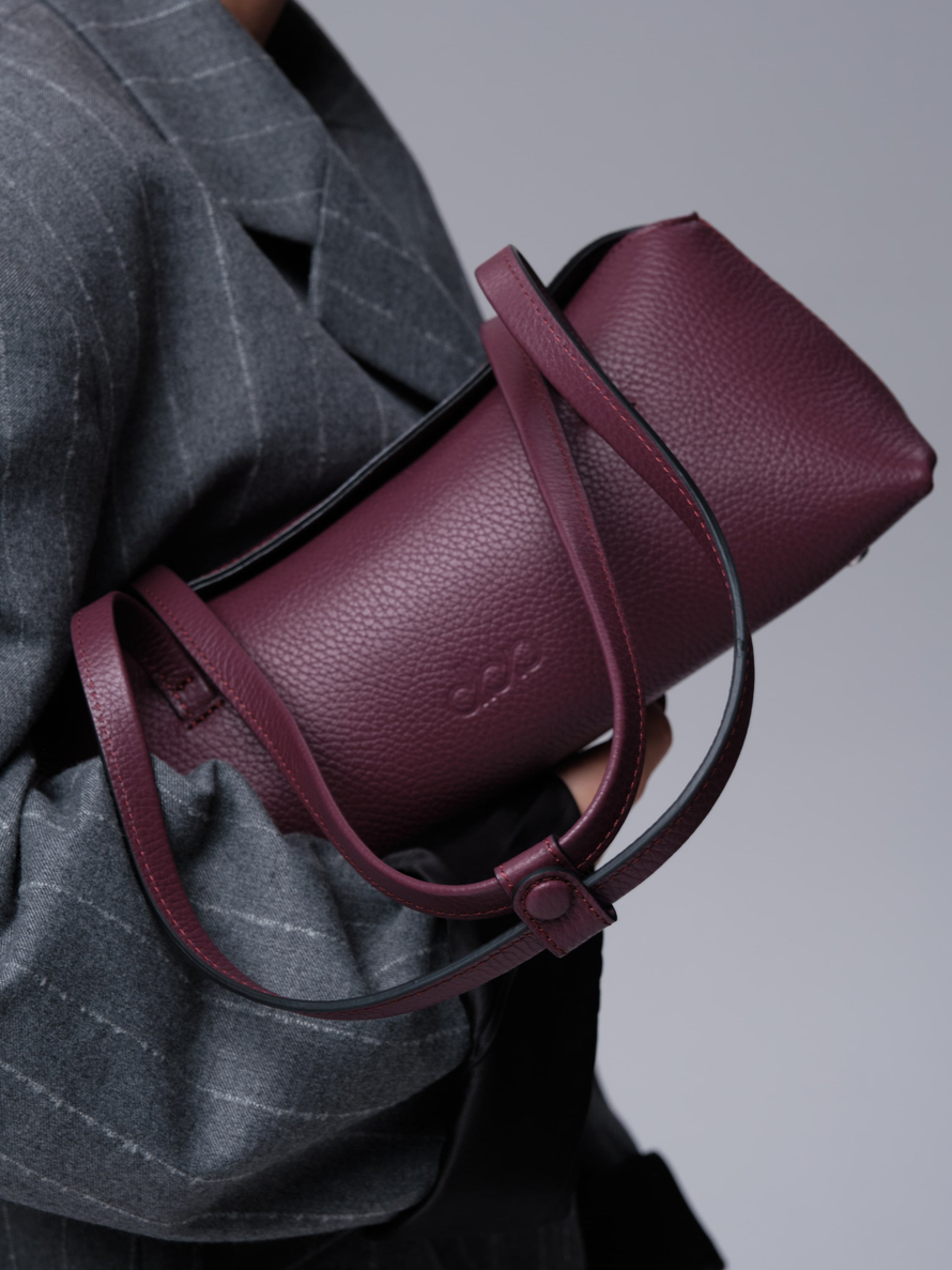 Кожаная сумка Raduy DBR 31127 бордовое вино