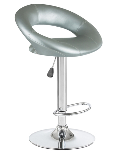 Стул барный DOBRIN MIRA, серебряный