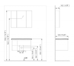 Тумба с раковиной ORKA Likya 65 подвесная, белый матовый