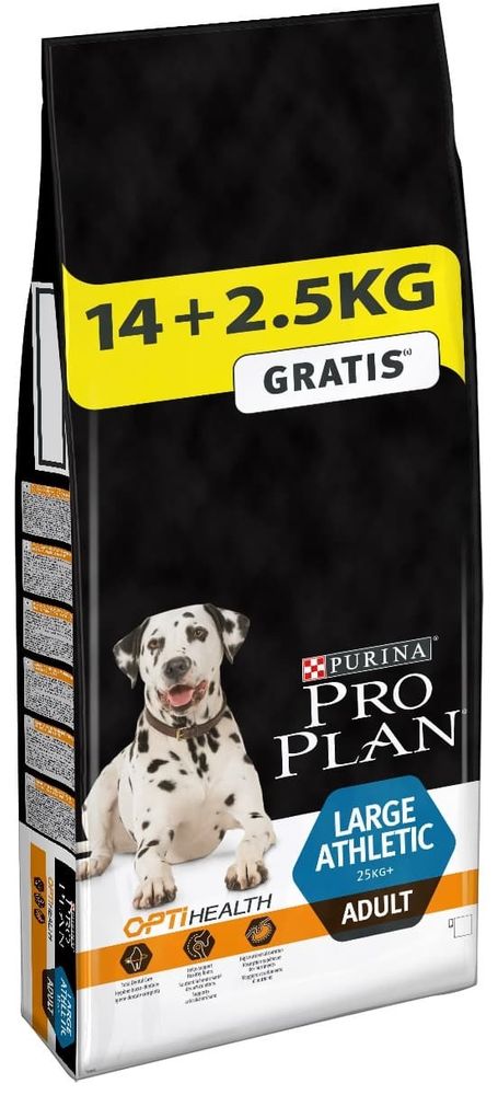 Pro Plan 14+2,5кг корм для собак крупных пород с атлетическим телосложением с Лососем