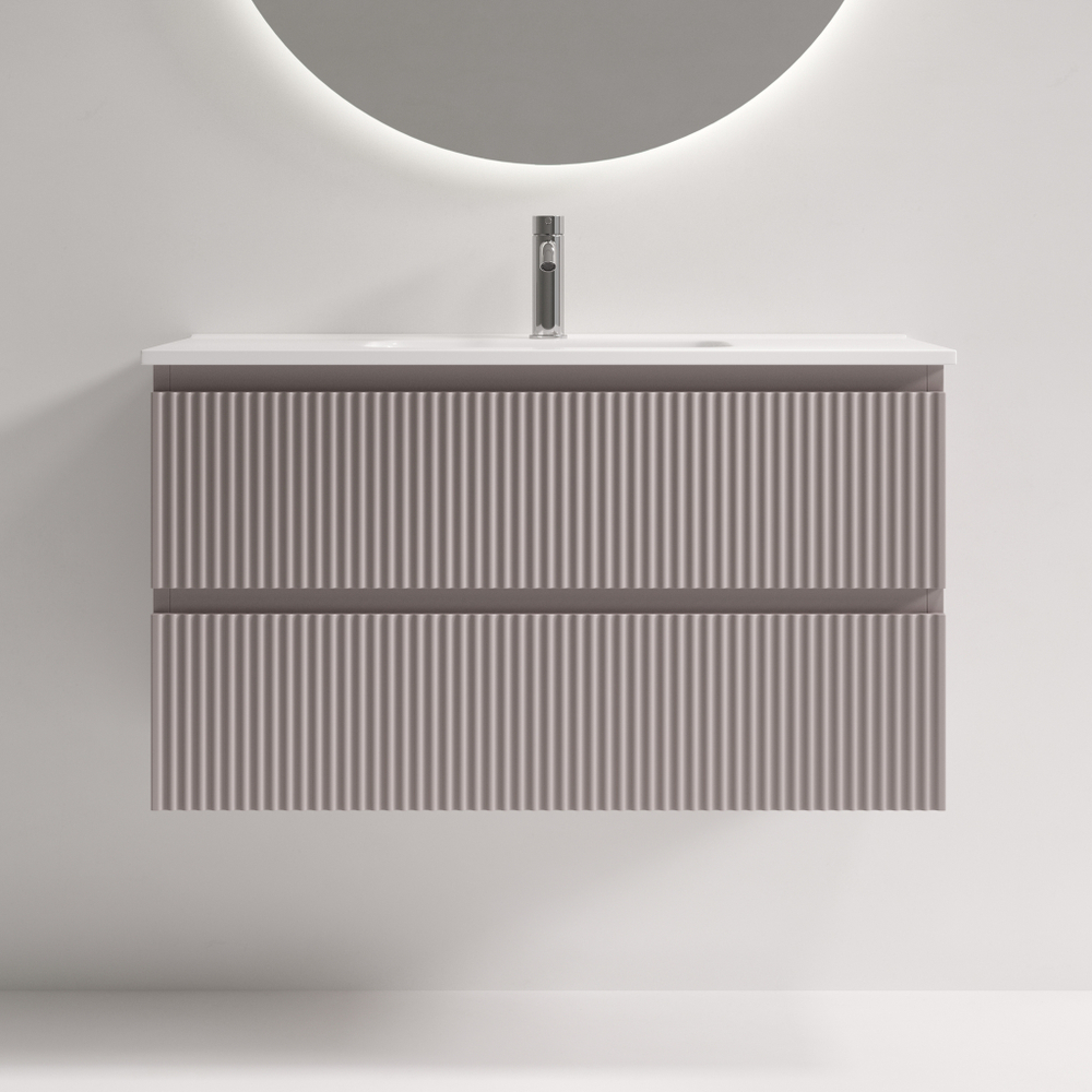 Тумба подвесная SANCOS Snob R 890х390х500, c двумя ящиками оснащенными доводчиками, Doha Soft, арт.SNR90/39SM